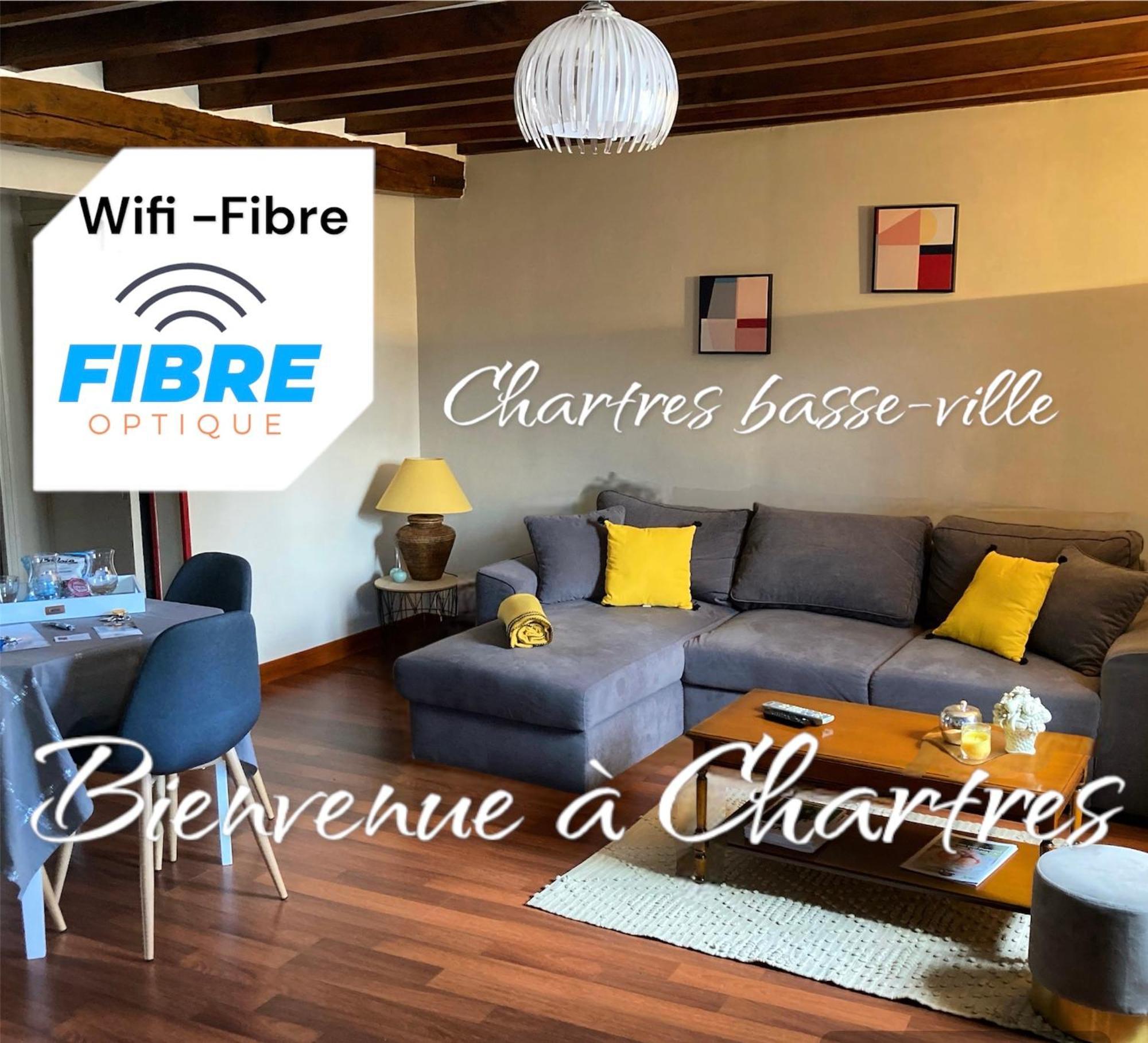 Appartement de la Brèche 44 m2 Wifi ,Netfix Chartres Esterno foto